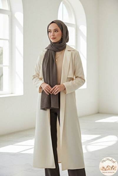 Mumulayf Bambu Kraş Şal Antrasit ÜTÜ ISTEMEYEN HAVA ALAN ÖZEL DOKUSU GENİŞ EB...