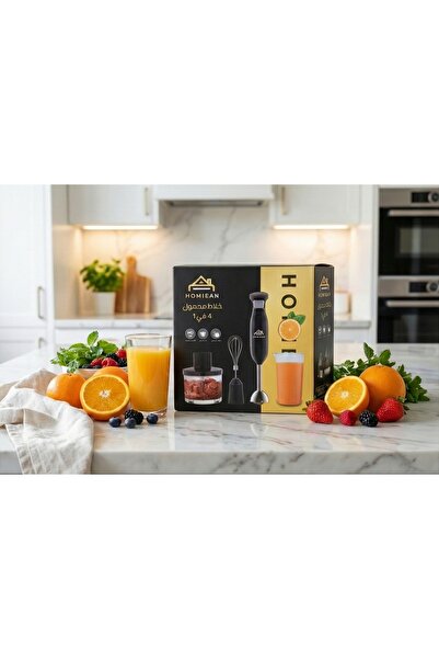 HOMIEAN خلاط يدوي مع مفرمة وخفق 4 في 1
