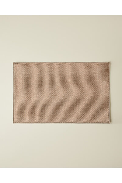 English Home Waffle Weave Bath Mat 50X80 cm Light Brown