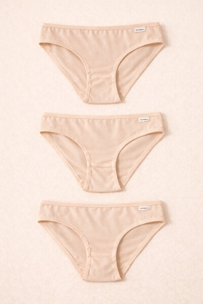 Katia&Bony Women's 3-Pack Basic Slip Panties Skin