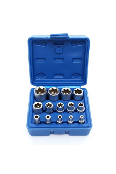 Kraft&dele Set of 14 torx socket wrenches, KD10335, 1/2", 1/4", 3/8"