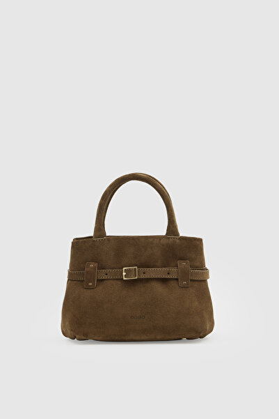 OGGO Suvea Suede Genuine Leather Crossbody Bag