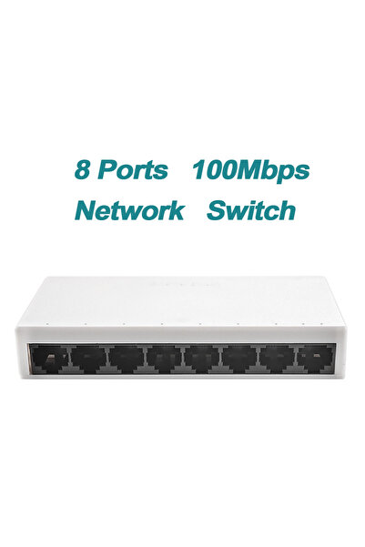 Choice1 8 Ports Plastic case EU PLUG 5/8 Port 10/100Mbps Network Switches Min...