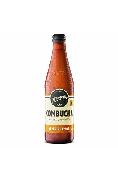 REMEDY كومبوتشا بالزنجبيل والليمون 330 مل