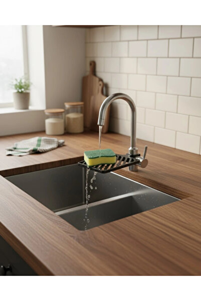 Epilons Kitchen Faucet Top Sponge Holder Countertop Organizer
