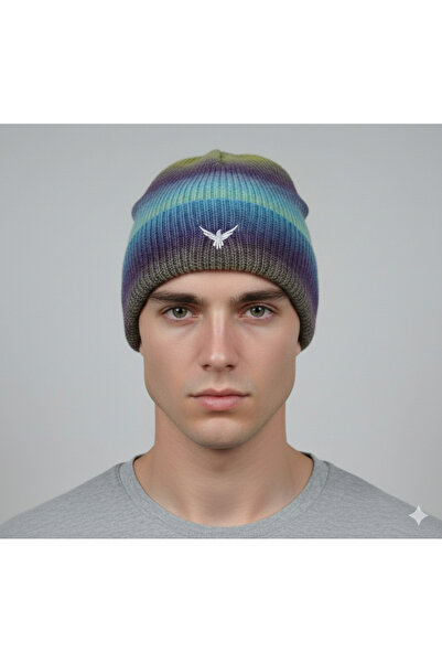 NSRKNİTWEAR Унисекс шапка с градиентен цвят