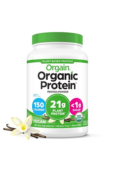Orgain بروتين نباتي بنكهة الفانيليا الحلوة، 2.03 رطل