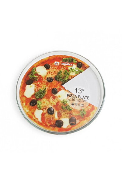 mijotex صينية بيتزا زجاجية دائرية، سعة 36.8 سم، / PA1