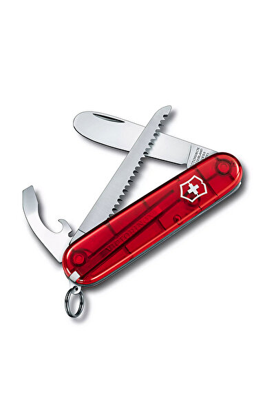 Victorinox Swiss Army Pocket Knife-Red | Stainless Steel Blade with Bottle Op...