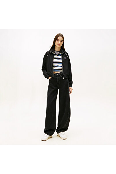 Tommy Hilfiger Mid Rise Barrel Women's Blue Pants