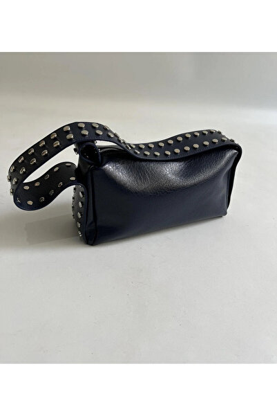 Millacom Women's Hand and Shoulder Bag with Strap and Staple Detail