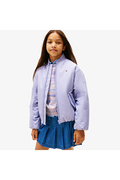 Tommy Hilfiger Padded Bomber Çocuk Mavi Ceket