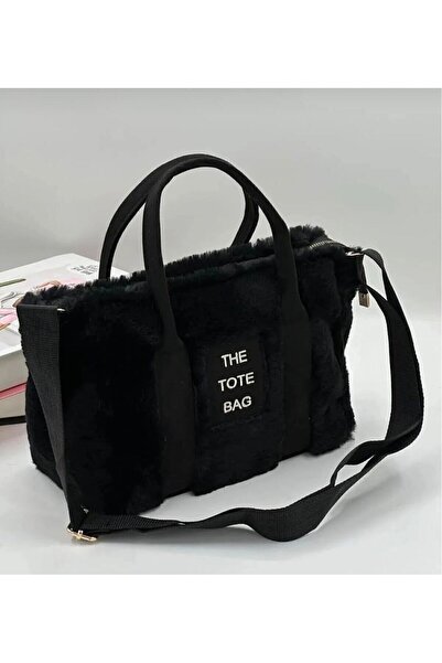 Zealous حقيبة كروس نسائية من الفرو المخملي بحزام كولون