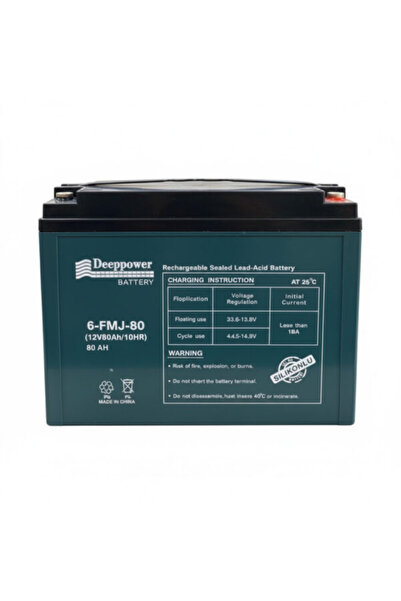 DEEPPOWER AKÜ E-BİKE 12V 80Ah