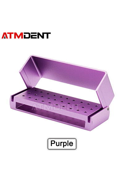 Choice3 مجموعة أدوات طب الأسنان البنفسجية ذات 30 ثقبًا، حامل قابل للتعقيم بال...