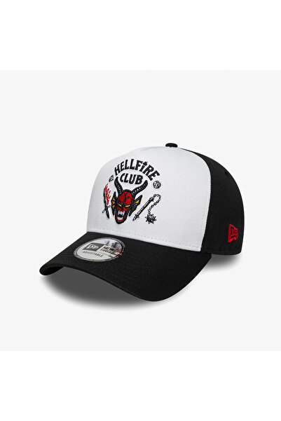 NEW ERA Stranger Things Hellfire Club 9Forty E-Frame Unisex Siyah/Beyaz Şapka