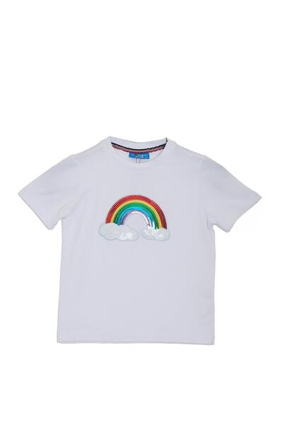 ALEXANDERGARDI Pul Payet Rainbow Patterned Children's T-Shirt (C22-90600)