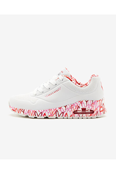 SKECHERS X JGOLDCROWN : UNO - LOVING LOVE Dámské bílé tenisky 155506 WRPK