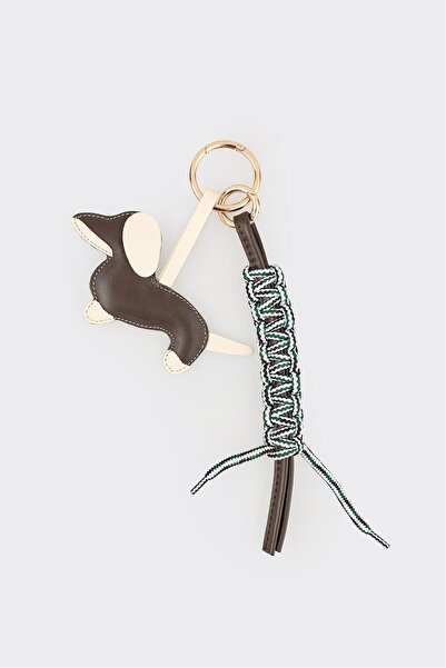 Elle Shoes Kahve Çanta Charm Anahtarlık