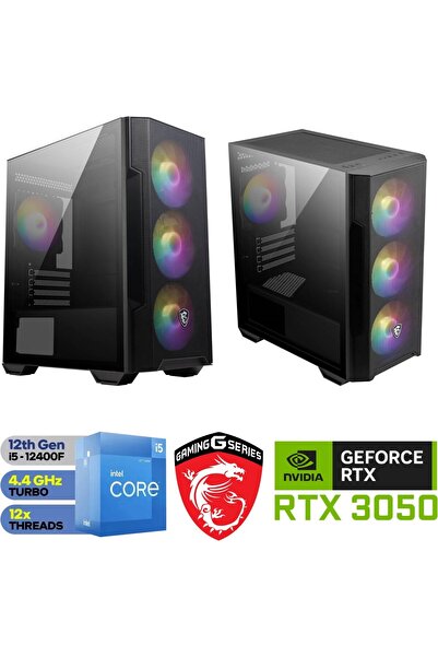 MSI Şafak-Gaming|RTX 3050 6 GB | İ5 12400F |32GB DDR4| 500GB M.2 SSD | WİN11P...