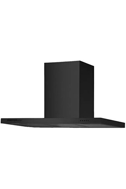 Master Gas شفاط مطبخ على شكل حرف T، 90 سم، أسود، قوة شفط 1200، 3 سرعات، 3 فلا...