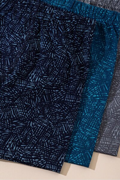 BAYKAR Erkek Çocuk Pamuklu Baskılı Rahat Kesim Likralı Boxer 3'lü Paket 3922 ...