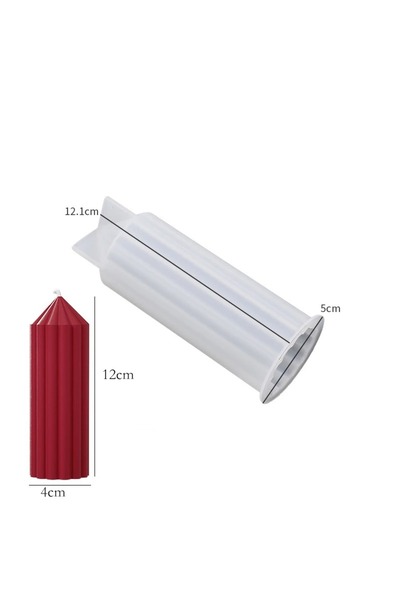 Choice1 قالب سيليكون أسطواني للشموع بقطر 40 مم بتصميم بسيط، مثالي لصنع الشموع...