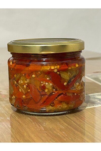 Közlenmiş Patlıcan Biber Salatası (Ev Yapımı) - 280 gr - Yeni Mahsül