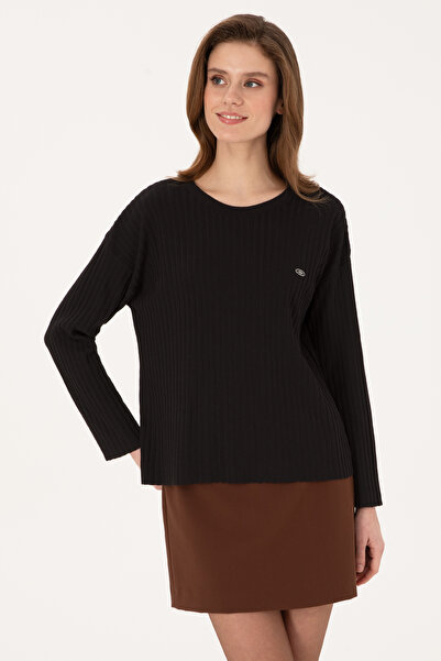 U.S. Polo Assn. Women's Black Sweater 50314796-Vr046