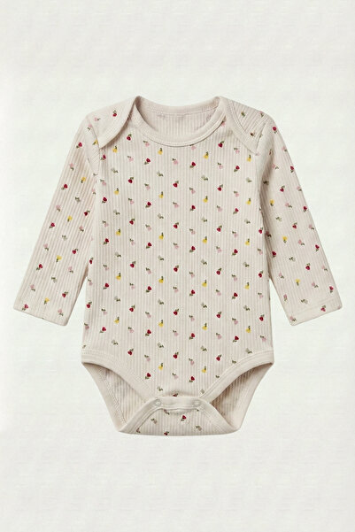 hepbaby Desenli, 2’li Uzun Kollu Çıtçıtlı Bebek Body (Zıbın) Seti - Yenidoğan–36 Ay