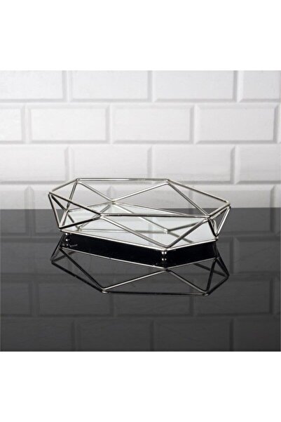 Metpoint Prism Mirror Presentation Tray Silver 28X20 cm