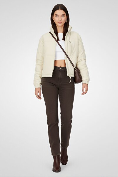 Calvin Klein Jeans Women Quilted Puffer Jacket, Off White