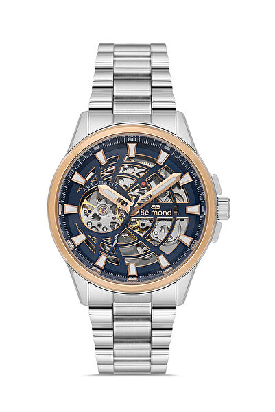 Belmond KNG1153.390 Lacivert & Rose Çelik Kordon Otomatik Erkek Kol Saati