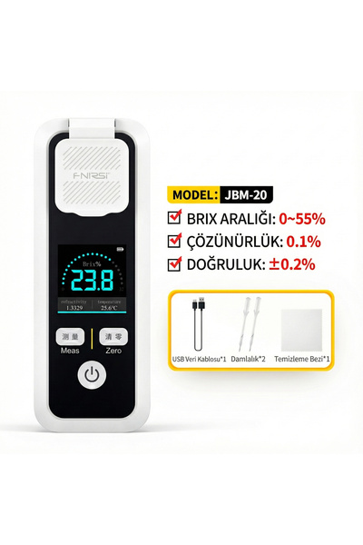 FNIRSI JBM-20 Dijital Brix Refraktometre