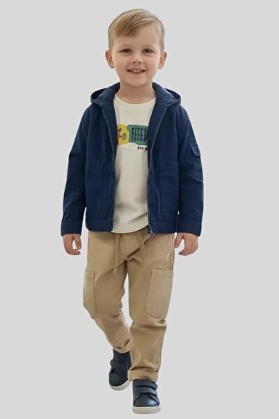 ww waka waka kids store Boys 3-Piece Set Hooded Zippered Jackets, Printed T-S...