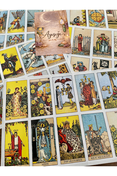 Ayışığı Desteleri Tarot Sticker Set – 78 Adhesive Stickers (3X5 cm)