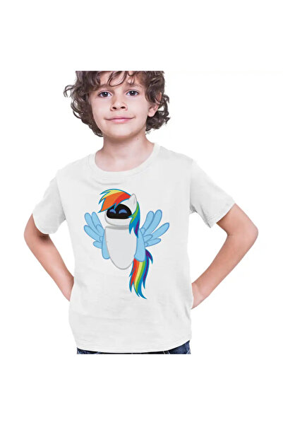 OEM Tricou Copii Baieti Wall-E Robot Eve Unicorn Curcubeu Viitor