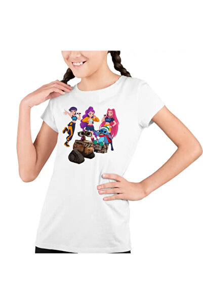 OEM Tricou Copii Fete Wall-E Huntrix Stitch K-Pop Demon Hunters