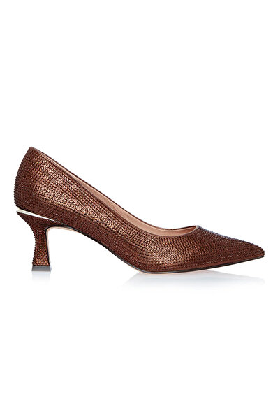 MENBUR Copper Shoes Low Heel Crystals AMAL