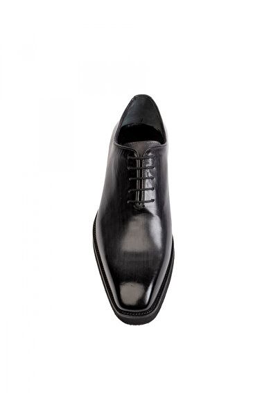 Evanto Shoes Pantofi de piele pentru bărbați Oxford All Black