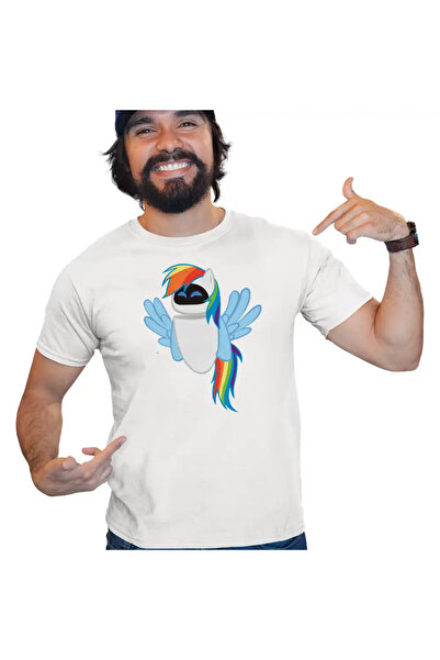 OEM Tricou Barbati Wall-E Robot Eve Unicorn Curcubeu Viitor