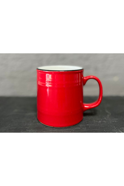 Kırtasiye Ofisi Red handle barrel office gift cup mug cup mug