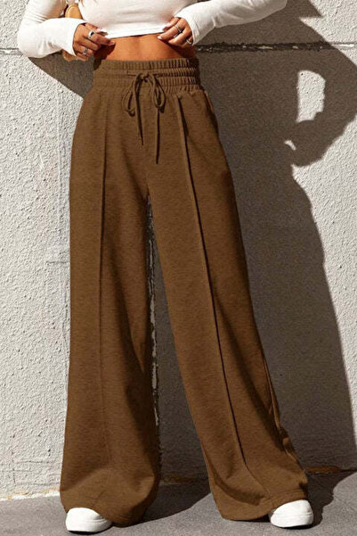 StreetWear Outlet Pantaloni de trening pentru femei, evazat, cu talie elastic...