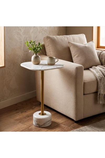 DEC49 Luxury side table with marble top