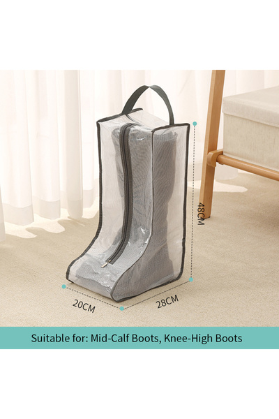 choice2 J24012022-C Transparent Shoe Boot Storage Bag Dust-proof Tall Short B...