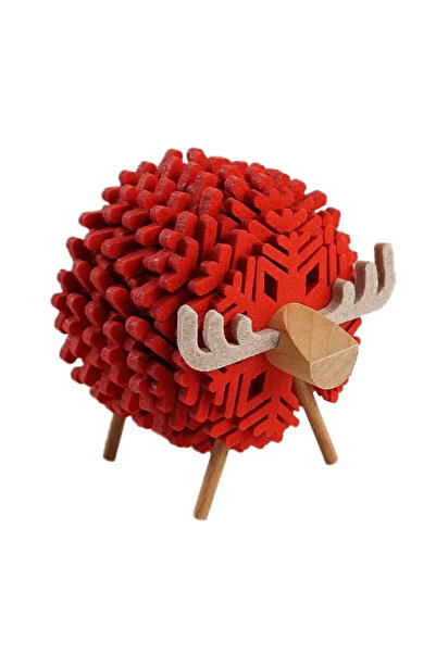 Choice1 قواعد أكواب على شكل غزال أحمر، وسادات أكواب دائرية معزولة من اللباد، ...