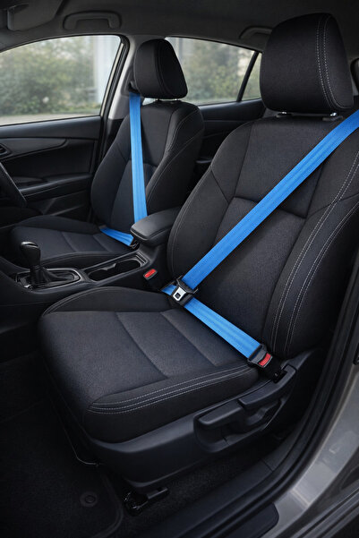 cabbaroğlu ticaret Ön Koltuk Emniyet Kemeri Seti – Standart Araç Uyumlu (Mavi)