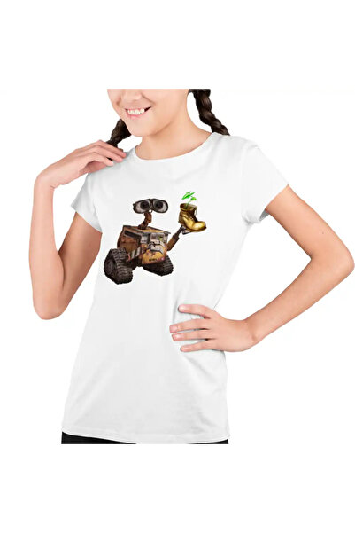 OEM Tricou Copii Fete Wall-E Planta Floare Cizma Bocanc Papuc Robot Viitor