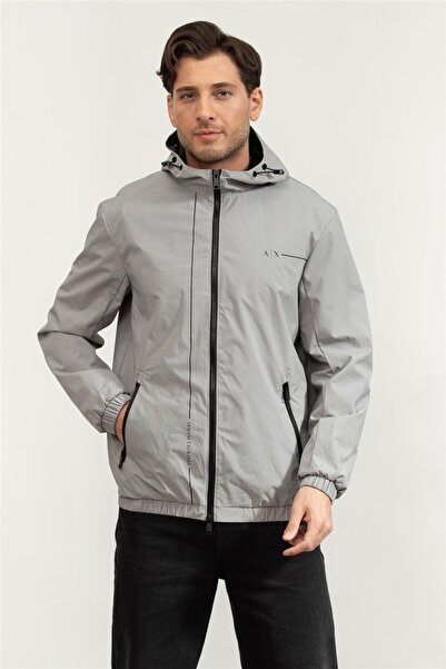 Armani Exchange Regular Fit Reflektörlü Kapüşonlu Mont Erkek Mont 3rzb01 Znb7...