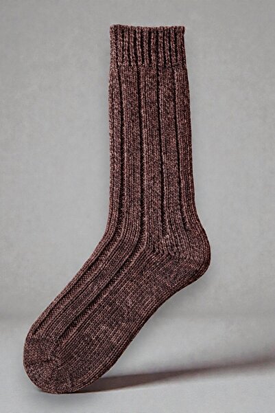 Fanilam Fuzzy Pattern Winter Extra Thick Wool Men's Socks 2-Piece Soft Textur...